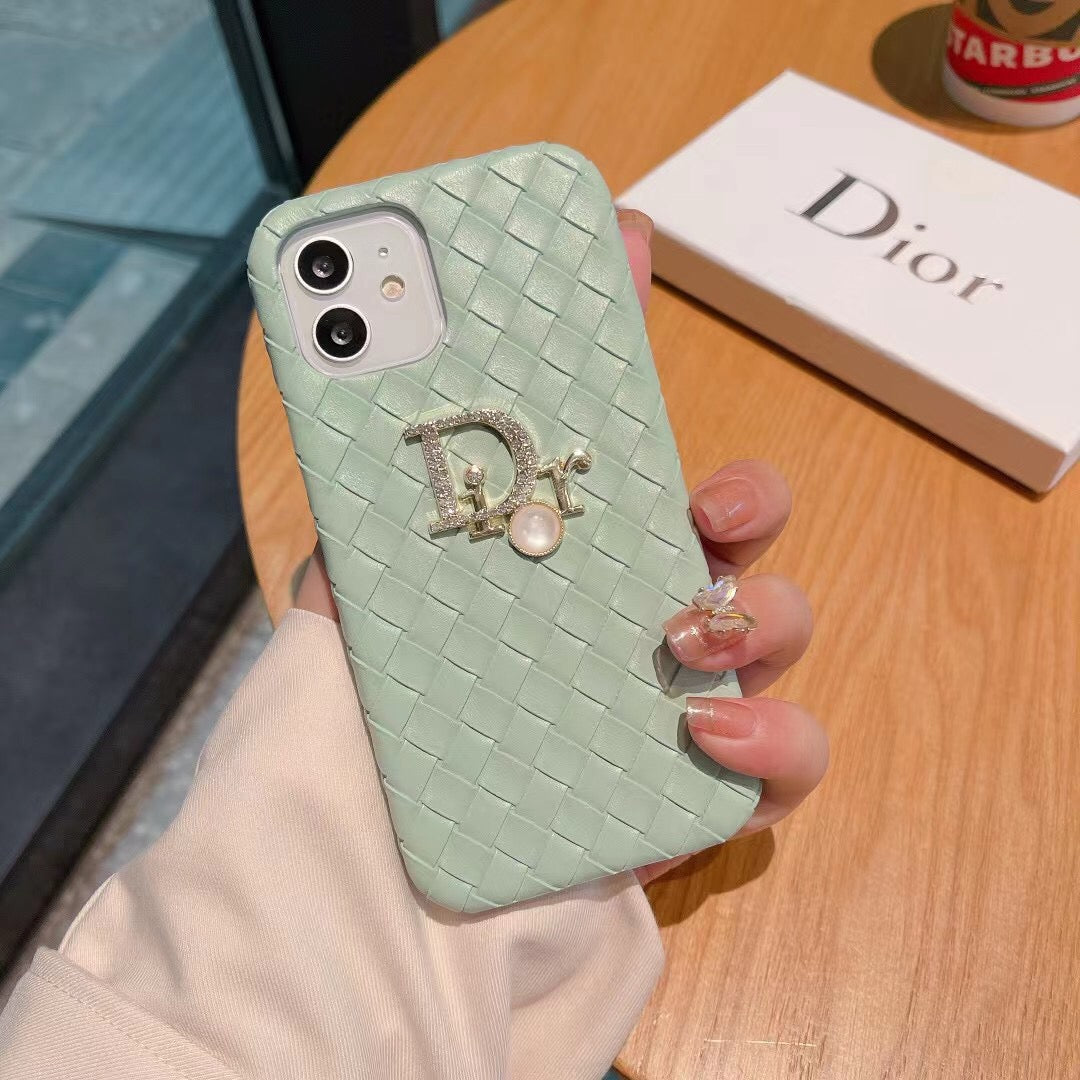 CD Rattan Pearl Logo Case