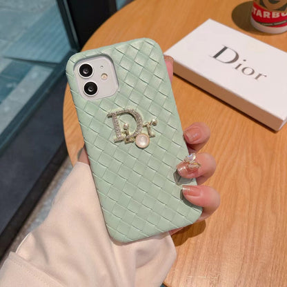 CD Rattan Pearl Logo Case