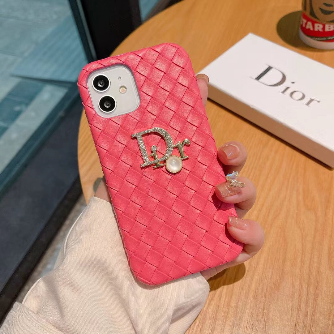 CD Rattan Pearl Logo Case