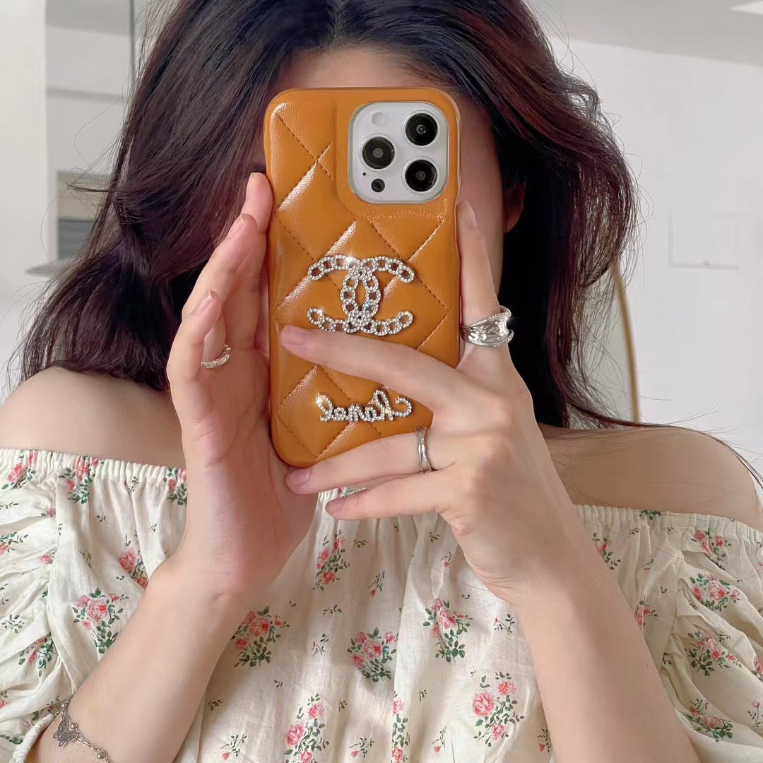 CN Sparkling Glitter Logo Phone Case
