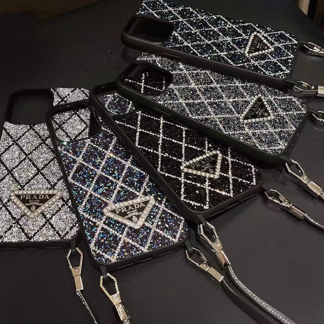 PD Diamond Pattern 3D Logo Case