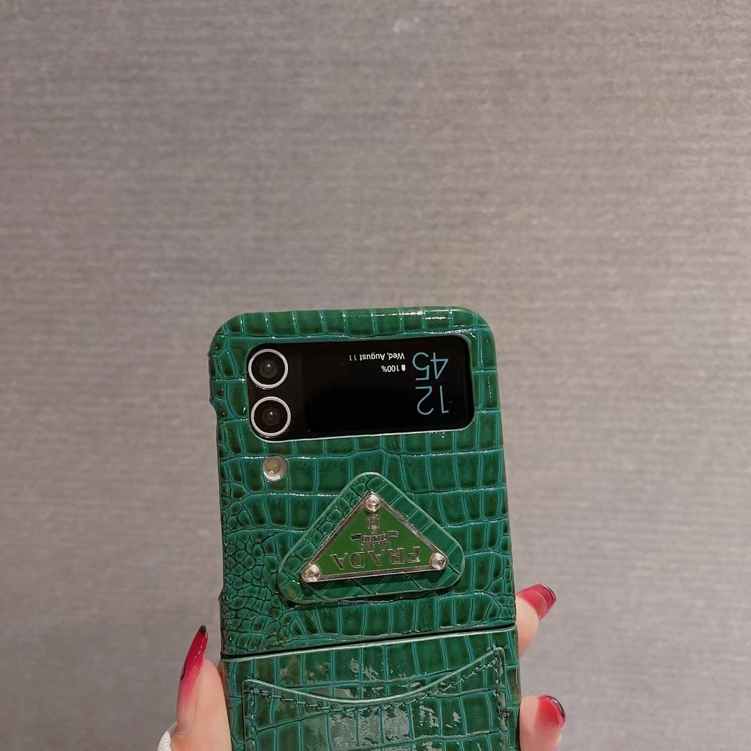 PD Snake Skin Card Slot For Samsung Z Flip/Fold