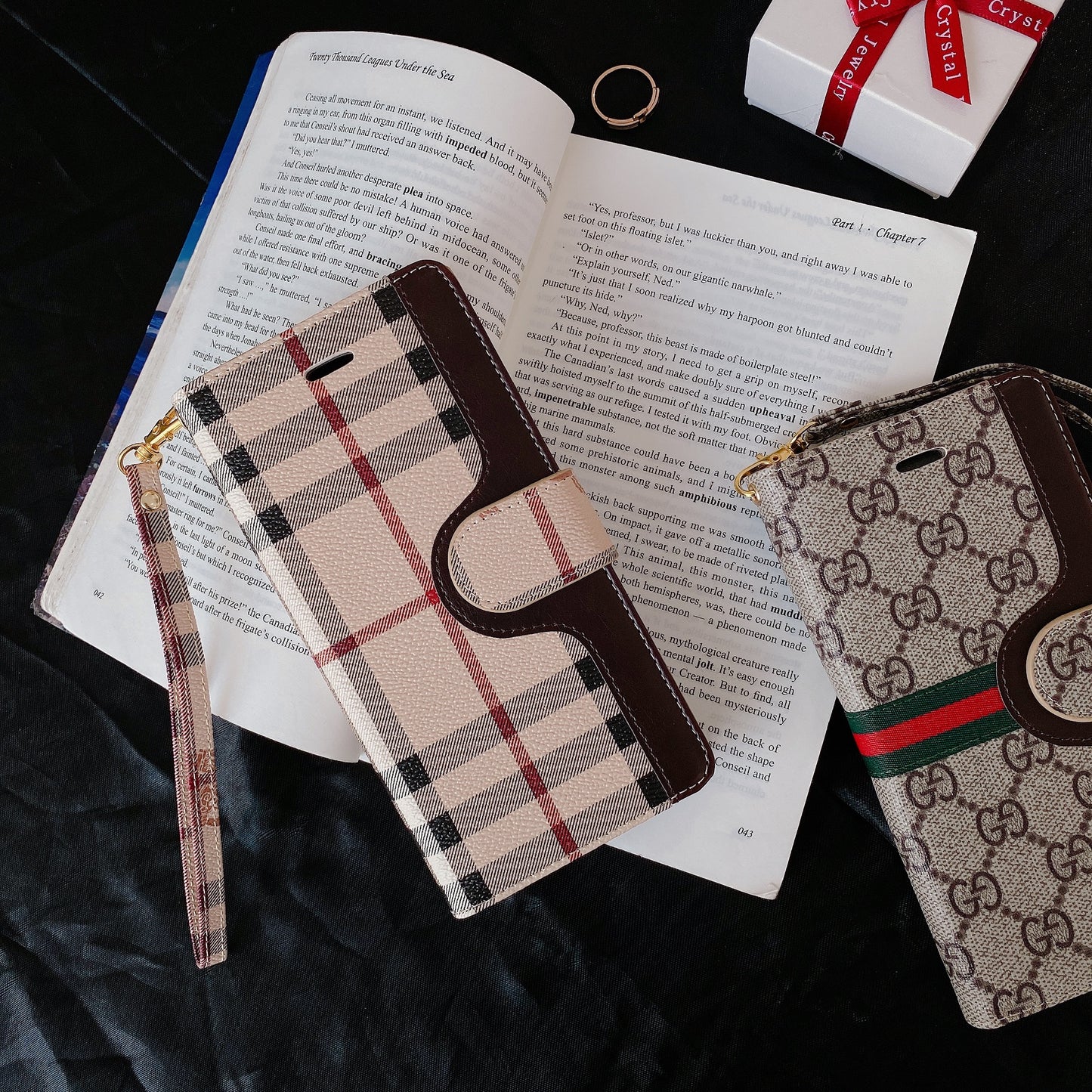 Mixed Designs Flip Wallet Phone Case