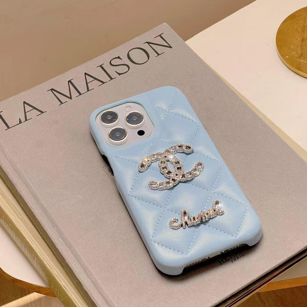 CN Sparkling Glitter Logo Phone Case