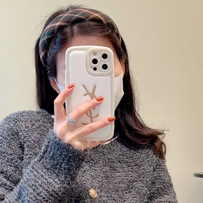 YSL Golden Logo Phone Case