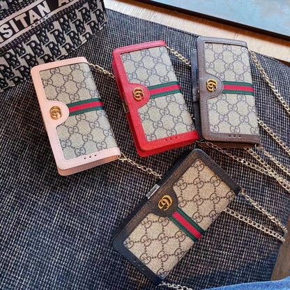 Universal GC Luxury Double Flip Wallet Case - Fits Most Models
