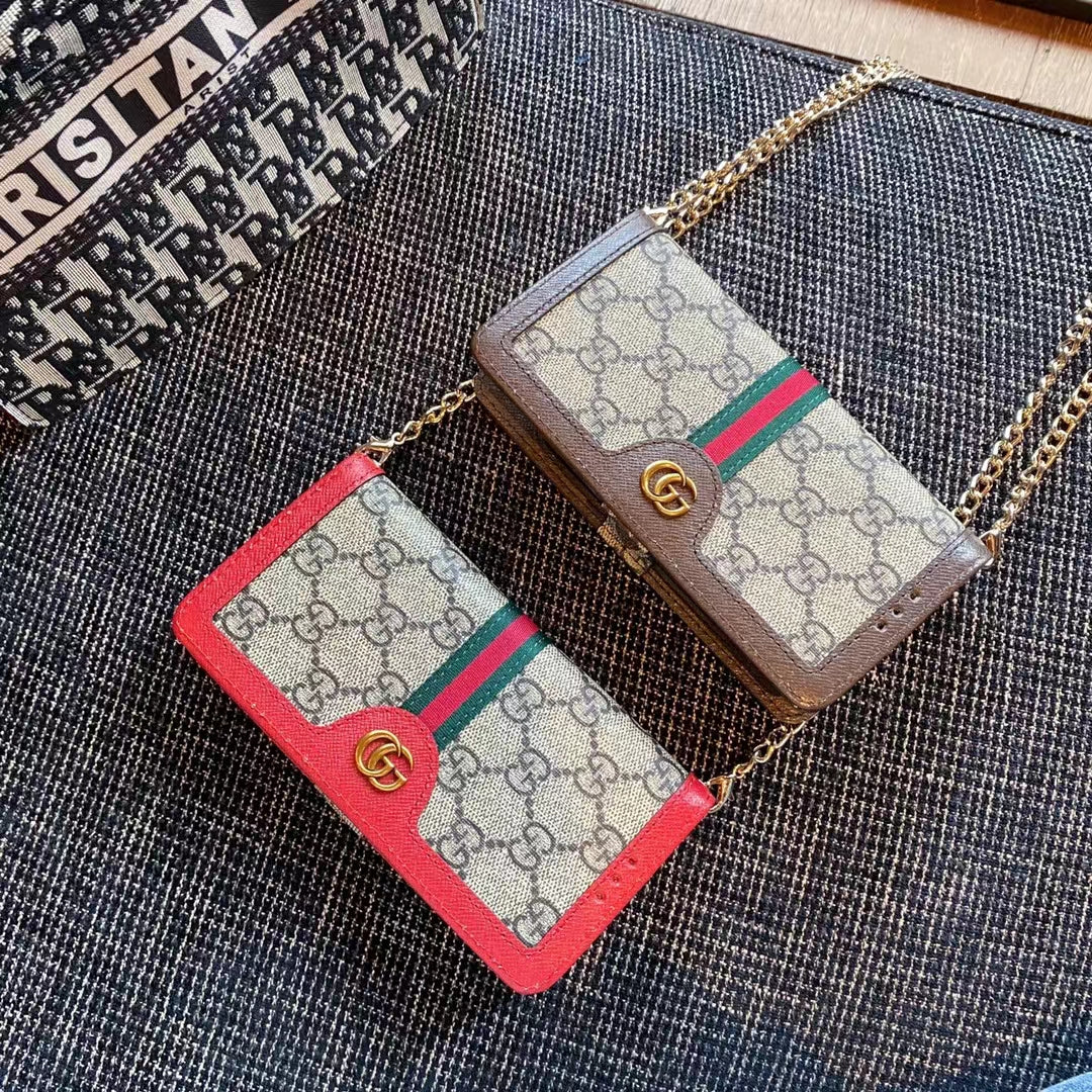 Universal GC Luxury Double Flip Wallet Case - Fits Most Models