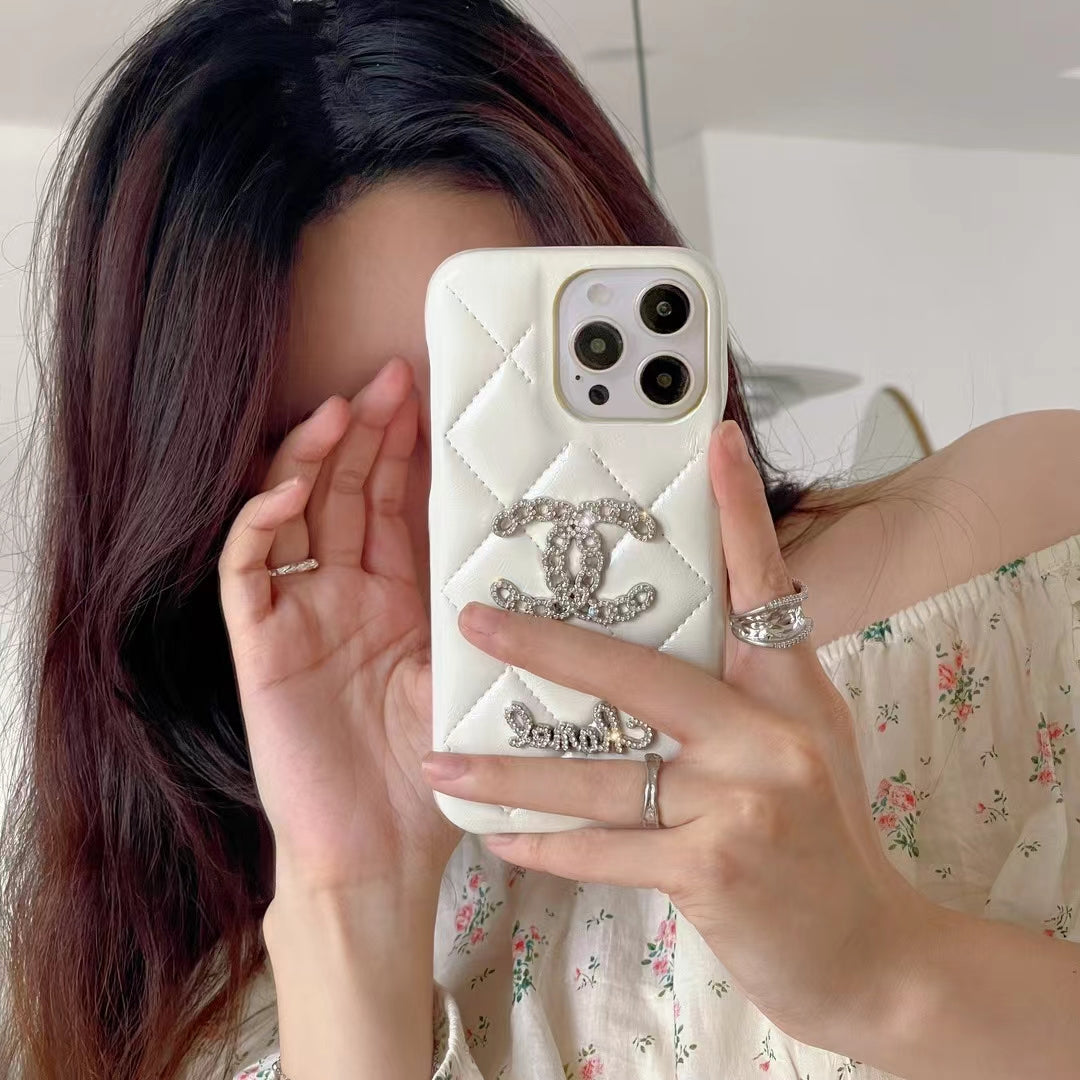 CN Sparkling Glitter Logo Phone Case