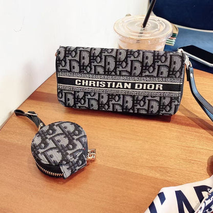 CD Canvas Phone & Coin Purse