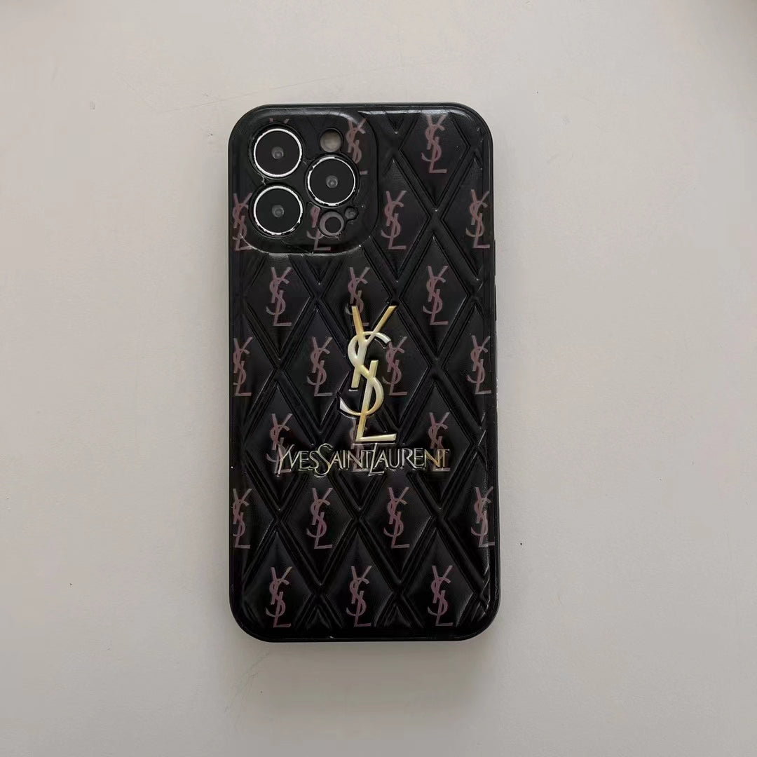 YSL Puffer Printed Phone Case
