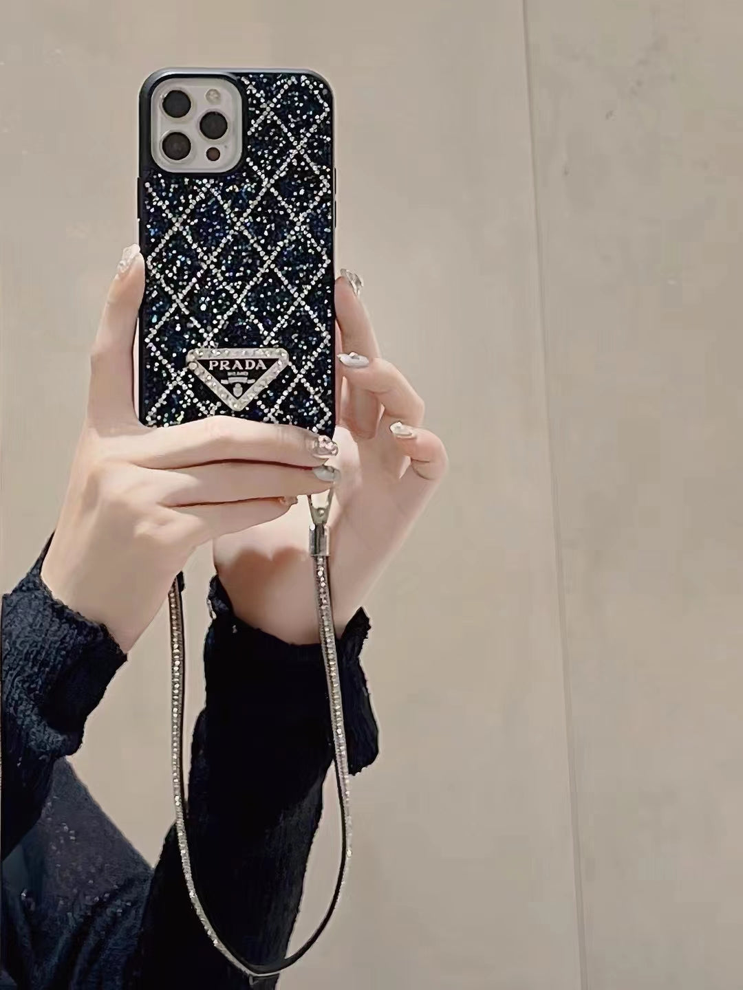 PD Diamond Pattern 3D Logo Case