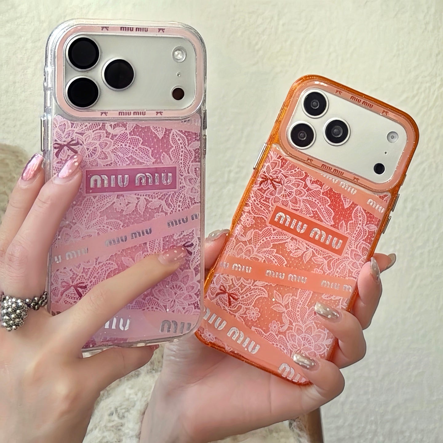 MiuMiu Pastel Florist Pattern Case