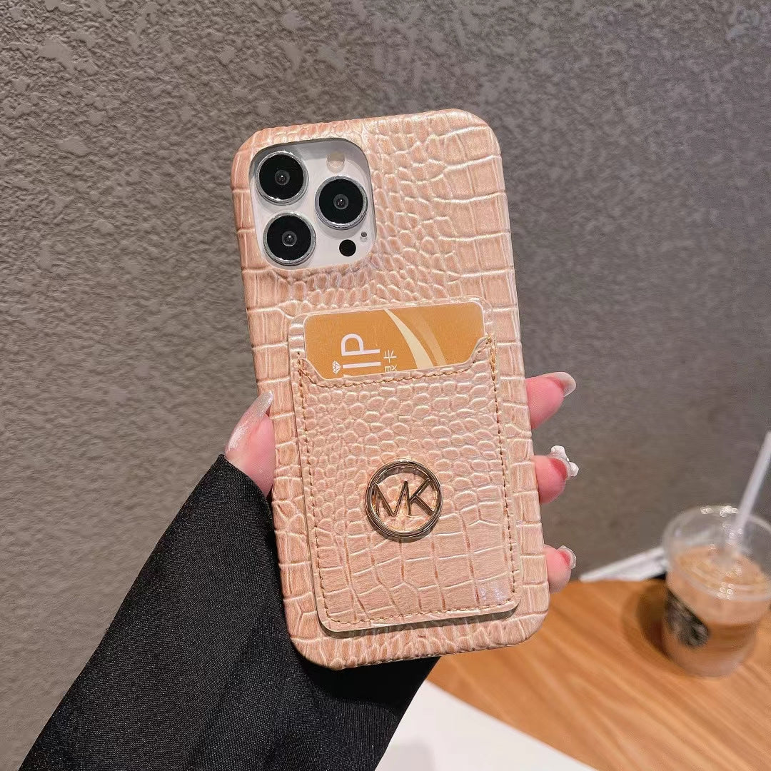 MK Snake Skin Card Slot Case