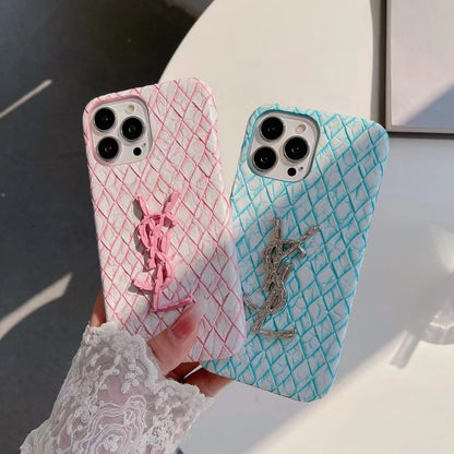 YSL Rattan Pastel Phone Case
