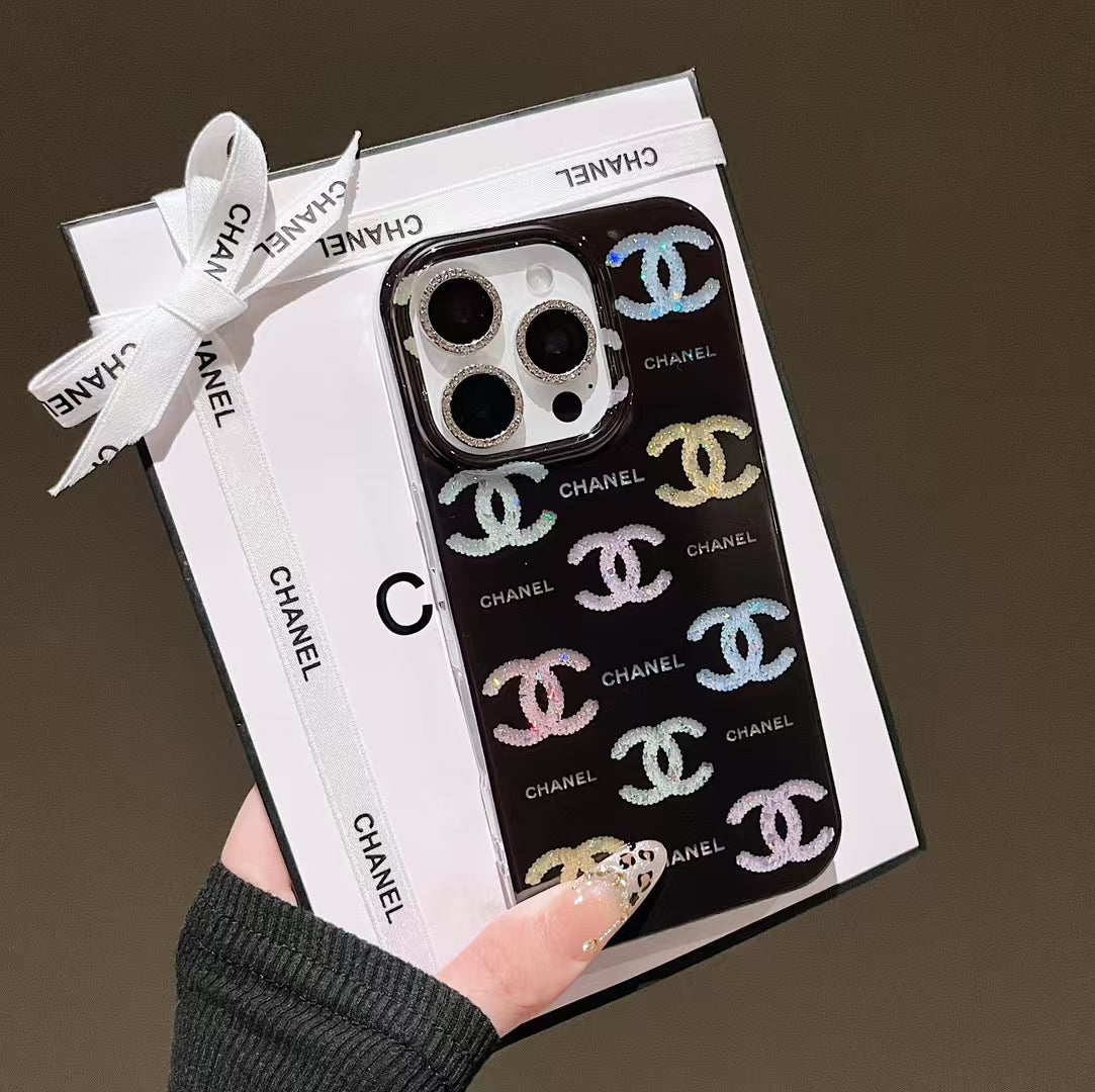 CN Simple Black Pattern iPhone Case