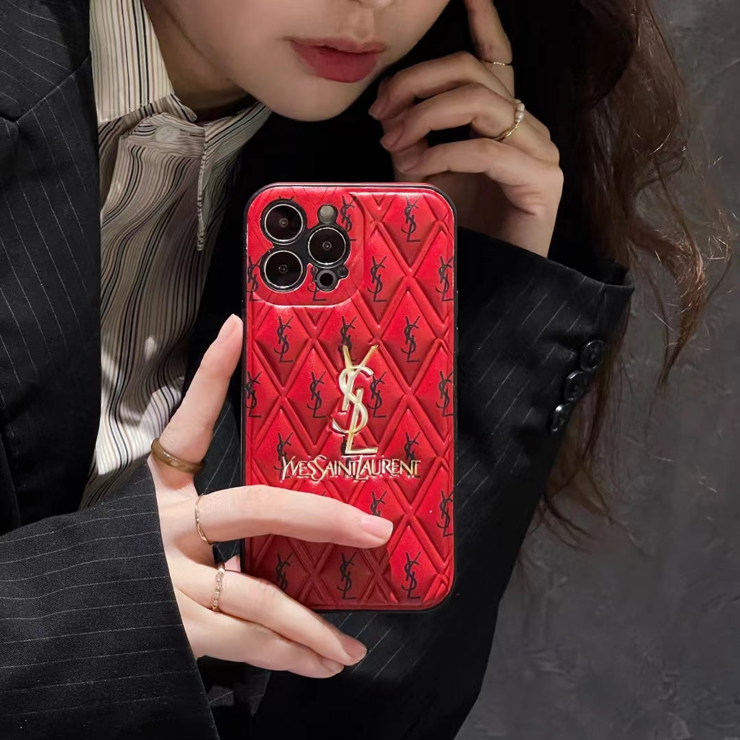 YSL Puffer Printed Phone Case