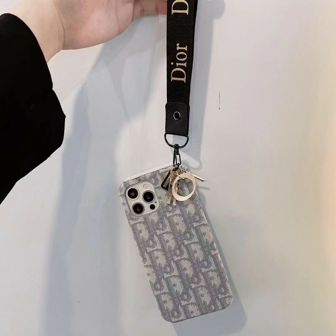 CD Canvas With Logo Hand Strap Case