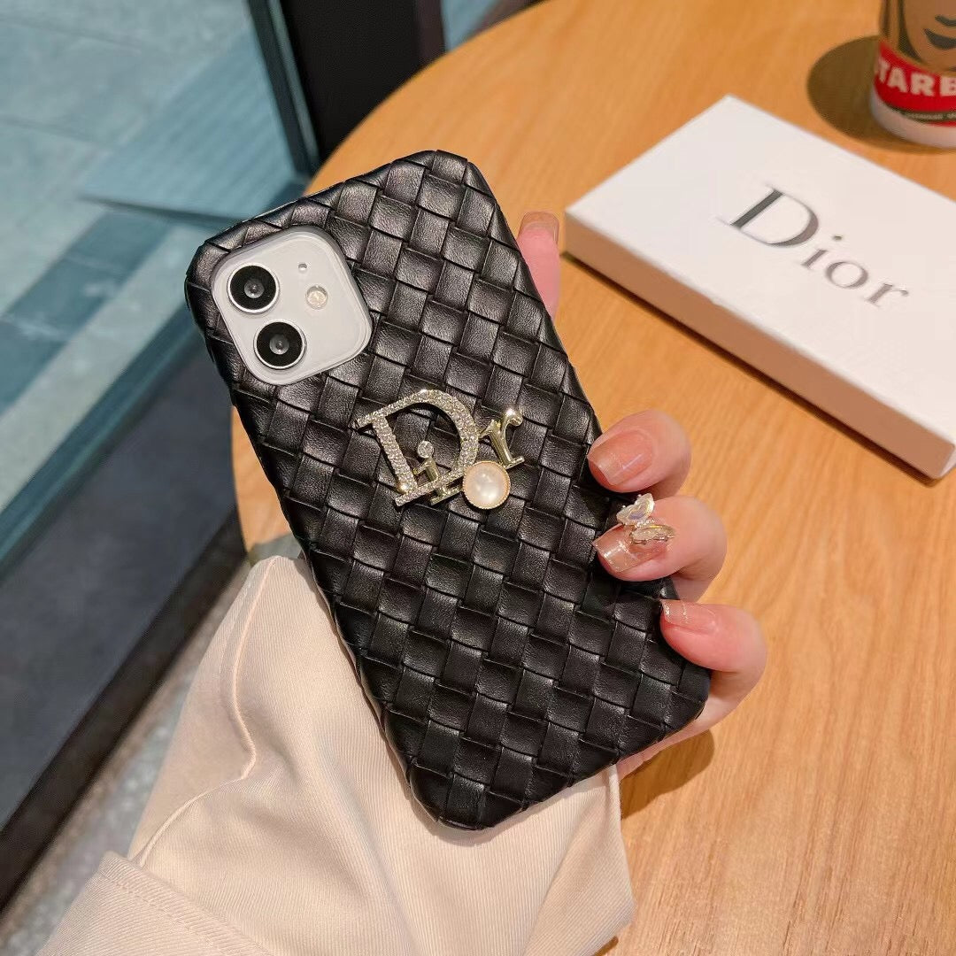 CD Rattan Pearl Logo Case