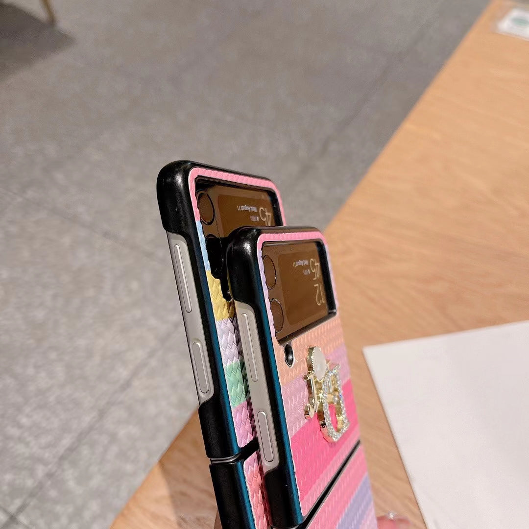 CD Rainbow Pearl Samsung Z Flip/Fold Case
