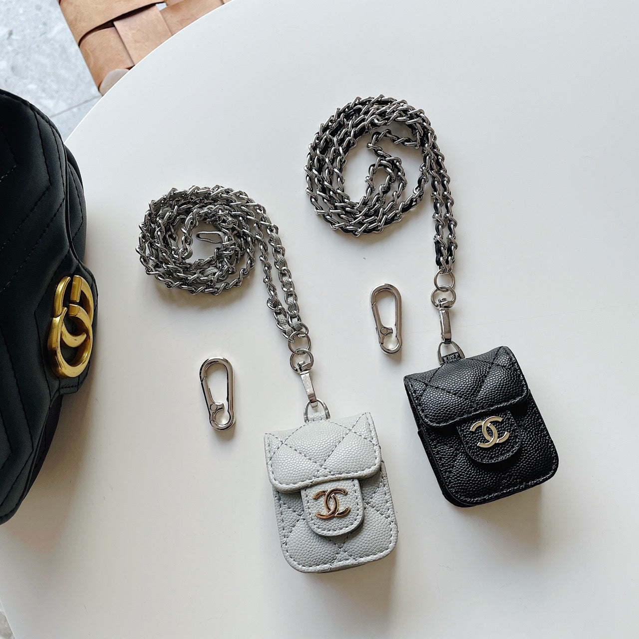 CN Luxury Airpods Case With Classic Lanyard