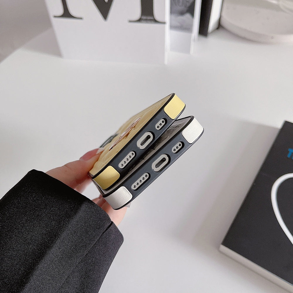 CD Puffer Black and White iPhone Case