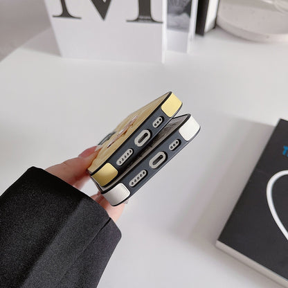 CD Puffer Black and White iPhone Case