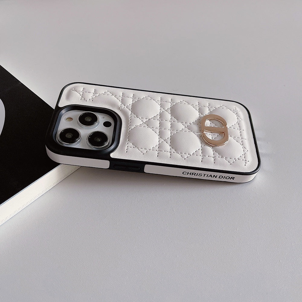 CD Puffer Black and White iPhone Case