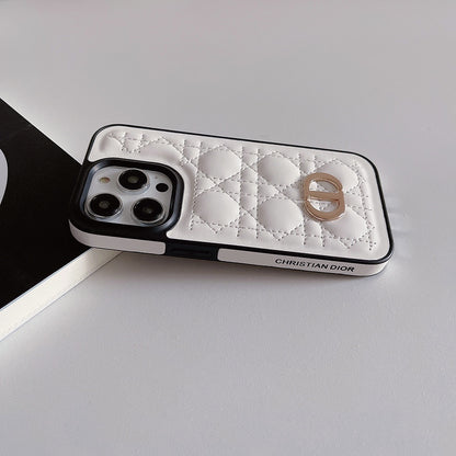 CD Puffer Black and White iPhone Case